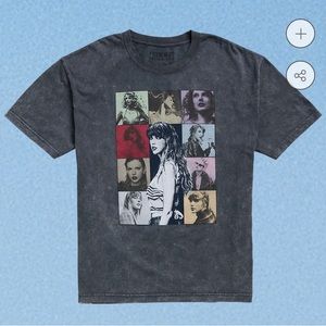 Taylor Swift The Eras Tour Mineral Wash Gray T-Shirt NWT